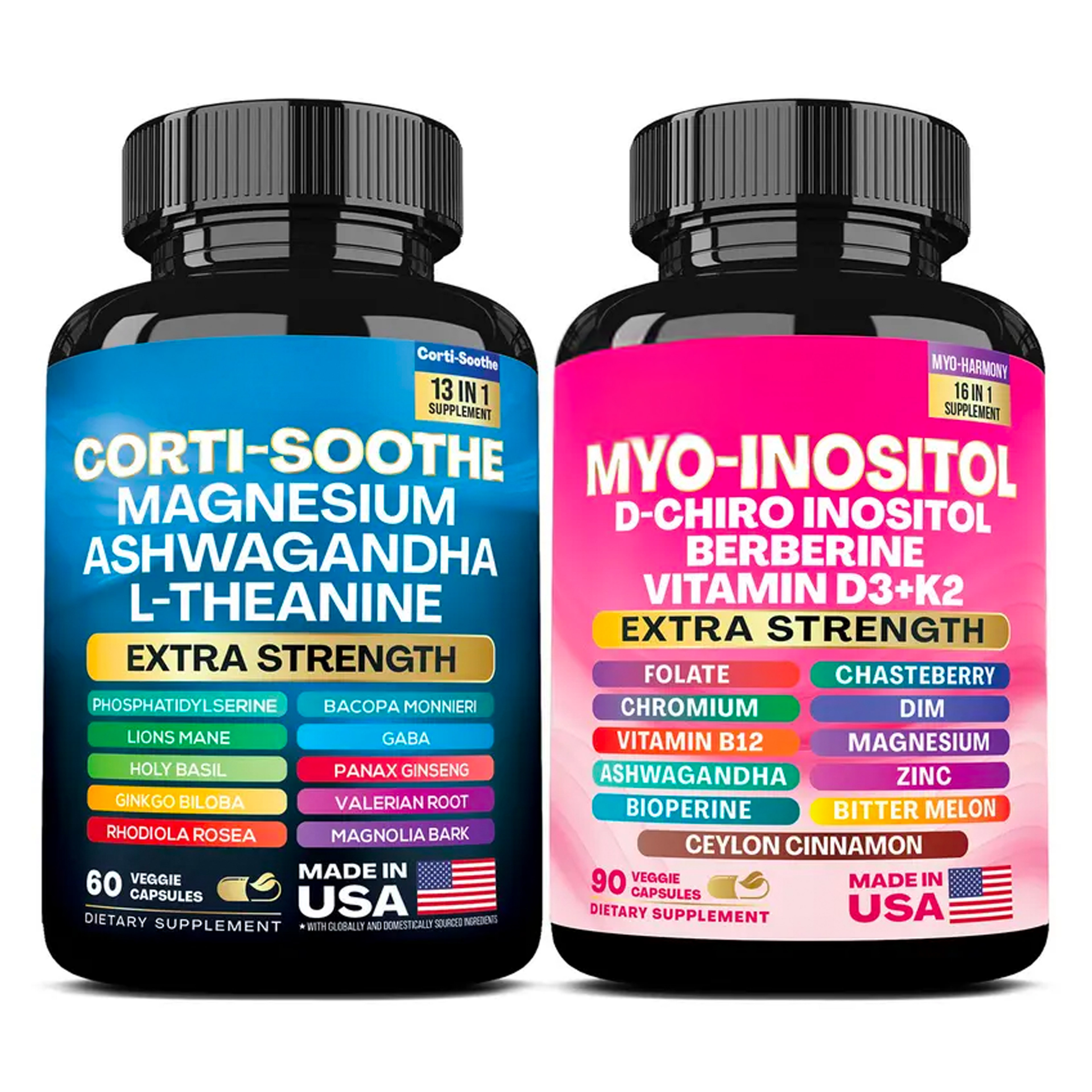 All-in-One Dietary Supplement - Multivitamin Combo with Extra Strength